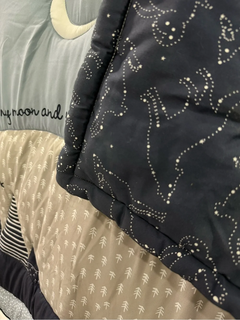 Baby Polar Bear Nursery 3 piece crib Bedding set - new